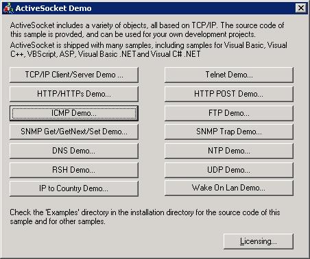 Screenshot for ActiveSocket Network Toolkit 3.0