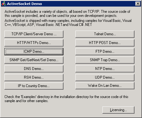 ActiveSocket Network Component screenshot ActiveSocket Network Component screenshot