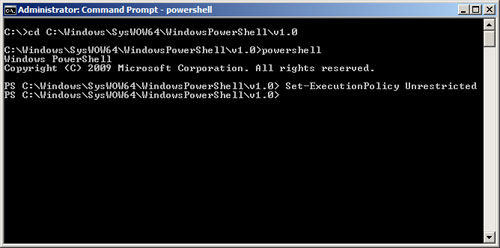 Set-ExecutionPolicy Unrestricted 32-bit